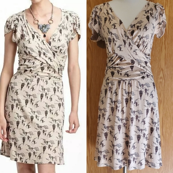 Anthropologie Dresses & Skirts - Anthropologie Leifnotes up and away hot air balloon print viscose crepe …